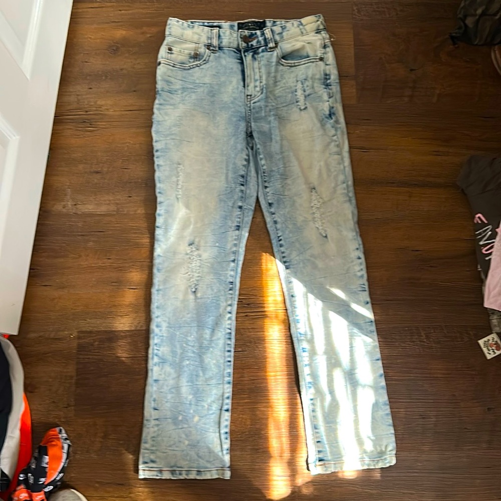 Lucky Brand Light Wash Distressed Kids Jeans